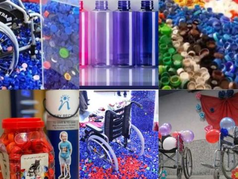 مشارکت در تامین ۲۷ ویلچر با درب بطری های جمع آوری شده توسط کارکنان شرکت سرویس نفت و گاز مپنا